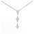 Autre Marque Collana con tre diamanti in Pt850 Argento