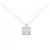 Autre Marque Collana in platino e diamanti Argento