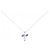 Autre Marque Collana in Tanzanite e Diamanti in Oro Bianco K10 e Platino Porpora