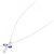 Autre Marque Collana in Tanzanite e Diamanti in Oro Bianco K10 e Platino Porpora - vista 2