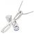 Autre Marque Collana in Tanzanite e Diamanti in Oro Bianco K10 e Platino Porpora - vista 4