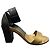 Chloé Sandali in pelle Chloe Nero D'oro Bronzo - vista 5