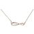 Autre Marque Collana in oro rosa K14 e zircone cubico