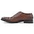 Autre Marque Santoni Leder Derby Schuhe Braun - Ansicht 2
