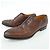 Autre Marque Santoni Leder Derby Schuhe Braun - Ansicht 3