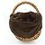 Autre Marque ebagos gewebte Handtasche Braun Beige - Ansicht 3