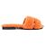 Hermès Hermes Shearling-Sandalen Orange