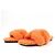 Hermès Hermes Shearling-Sandalen Orange - Ansicht 3