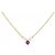 Collana Mikimoto in Au750 con Rubino e Diamanti Rosso