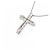 Autre Marque Collana a Croce con Diamanti Pt900 Pt850 Argento - vista 4