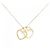 Collana Sentimental Double Heart in Au750 di Tiffany & Co. D'oro