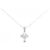 Autre Marque Collana a Croce con Diamanti Au750 Argento