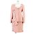 Timeless Conjunto de tweed de mezcla de lana Chanel Rosa