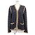 Timeless Chaqueta de tweed de punto Chanel P50939 Azul