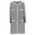 Timeless Chaqueta sin cuello de tweed CHANEL Lame Fantasy Negro Plata Multicolor