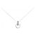 Autre Marque Collana in oro bianco 10K e diamanti Argento