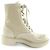 Kurze Stiefel Prada Lederstiefel Beige - Ansicht 6