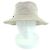 Cappello bucket in pelle e cotone Hermès 56 Beige - vista 2