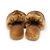 Pantofole in pelliccia di visone Louis Vuitton LV Suite Line Marrone - vista 3