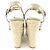 Sandali Espadrille Starboard in pelle Louis Vuitton Verde Cachi - vista 5