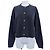 MIU MIU Logo Wollstrickjacke Braun