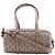 Borsa 2way Gucci GG Shadow in PVC e pelle Marrone