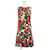 Dolce & Gabbana Dolce&Gabbana Stretch-Mikro-Crepe-Blumenkleid Weiß Rot Grün  - Ansicht 1