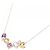 Autre Marque 4C Au750 Halskette mit farbigem Stein Pink - Ansicht 2