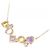 Autre Marque 4C Au750 Halskette mit farbigem Stein Pink - Ansicht 4