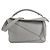 Loewe Puzzle Small Handtasche aus grauem Leder Braun
