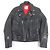 Autre Marque Chaqueta de cuero Lewis Leathers AVIAKIT Negro