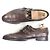 Autre Marque Scarpe stringate in pelle John Lobb Chapel Bronzo Marrone scuro - vista 4