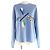 Max Mara WEEKEND MaxMara Sweatshirt aus Baumwolle mit Logo-Stickerei Blau