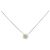 Autre Marque Collana in oro bianco Au750 con granato demantoid e diamante Argento