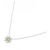 Autre Marque Collana in oro bianco Au750 con granato demantoid e diamante Argento - vista 2