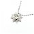 Autre Marque Collana in oro bianco Au750 con granato demantoid e diamante Argento - vista 4