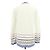Timeless Chaqueta Chanel sin cuello Blanco Azul - vista 2