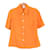 Hermès Hermes Leinen-Kurzarmhemd 38 Orange  - Ansicht 1