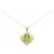 Autre Marque Collana Fiore Peridoto Pt900 K18YG Verde