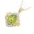Autre Marque Collana Fiore Peridoto Pt900 K18YG Verde - vista 3