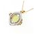 Autre Marque Collana Fiore Peridoto Pt900 K18YG Verde - vista 4