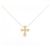Autre Marque Collana Cross Diamond in Au750 D'oro