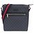 Borsa a tracolla Gucci GG Supreme nera e grigia Marrone Nero
