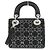 Mini borsa Lady Christian Dior Nero Bianco - vista 2