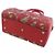 Borsa Gucci 409529 GG Supreme tela e pelle rosso beige - vista 2
