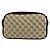 Borsa a Spalla Gucci GG Marmont Nero Beige - vista 3
