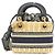 Borsa Christian Dior DIOR OBLIQUE Lady Mini Handbag Blu Multicolore - vista 2