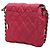 Sac bandoulière à chaîne matelassé Prada Tessuto Impunto Rose - vue 2