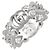 Gucci Flora #8 Diamond Band Ring Ring