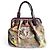 Borsa Bowling Chanel Graffiti Runway in tela Marrone Multicolore